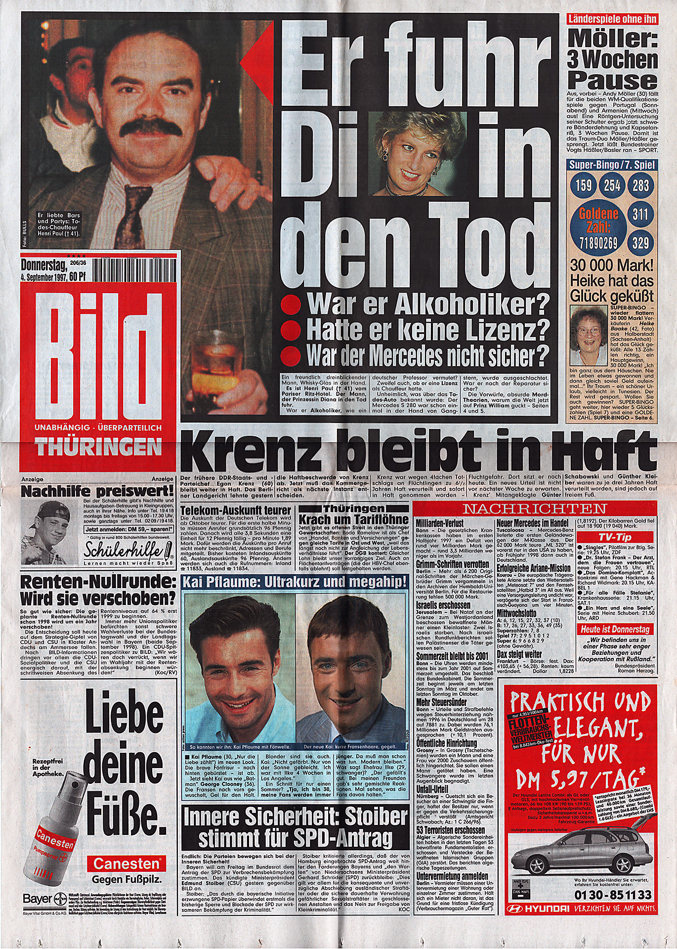 Bildzeitung - Er fuhr Di in den Tod - Axel Springer (gest. 1985) Bildzeitung - Er fuhr Di in den Tod - Axel Springer (gest. 1985)